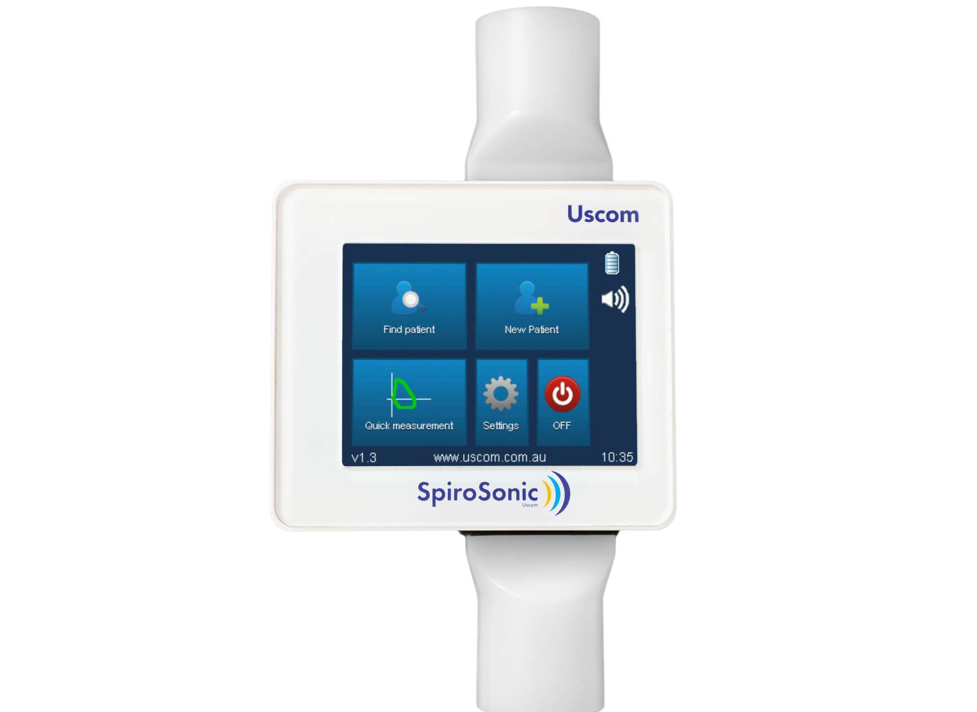 SpiroSonic SMART SpiroSonic SMART self-contained ultrasonic spirometer